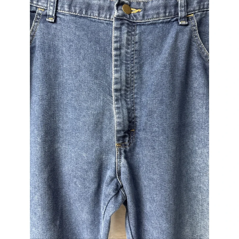 Wrangler Straight Leg Jeans Mens 40X30 Blue Medium Wash Regular Fit 85900DW